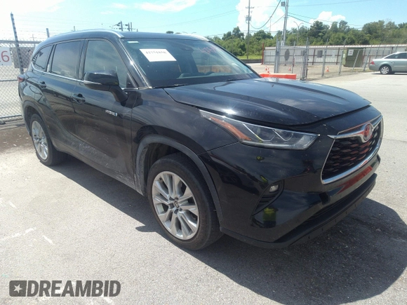 2021 Toyota Highlander Hybrid Limited with VIN 5TDYARAH8MS505859, listed as a IAAI auction lot 42751858 with 43,879 mi miles and . Bid and sale history available at DreamBid. Image 1.