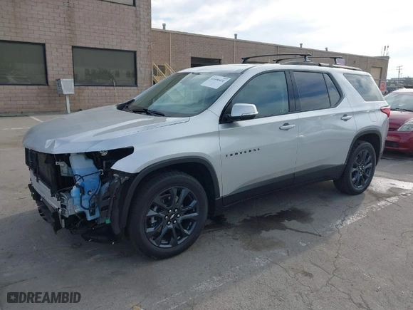 2021 Chevrolet Traverse RS with VIN 1GNEVJKW1MJ183186, listed as a IAAI auction lot 41690421 with 39,424 mi miles. Bid and sale history available at carsss.com. Image 2.