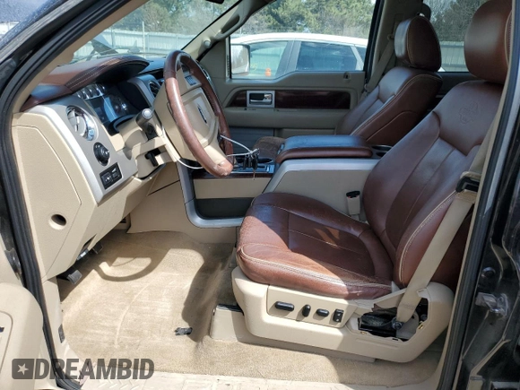 2010 Ford F-150 XL with VIN 1FTFW1EVXAKE36346, listed as a Copart auction lot 52574855 with 187,635 mi miles and Salvage Title. Bid and sale history available at DreamBid. Image 7.