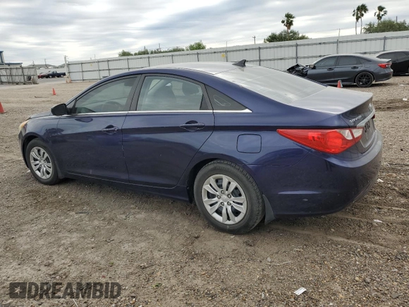 2013 Hyundai Sonata GLS with VIN 5NPEB4AC1DH593585, listed as a Copart auction lot 51829125 with 130,101 mi miles and Salvage Title. Bid and sale history available at carsss.com. Image 2.