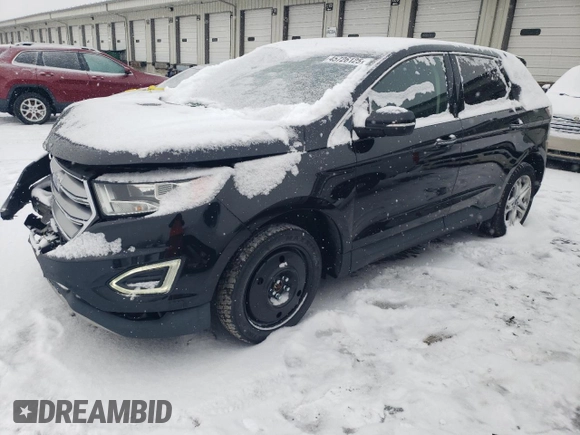 2015 Ford Edge Titanium with VIN 2FMTK4K93FBB13552, listed as a Copart auction lot 45726125 with 167,030 mi miles and Salvage Title. Bid and sale history available at carsss.com. Image 1.
