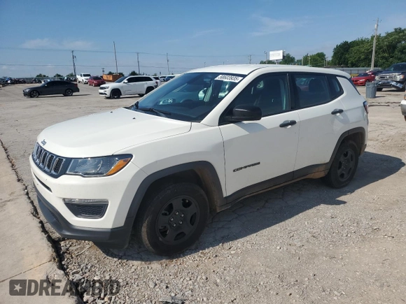 2018 Jeep Compass Sport с VIN 3C4NJCAB3JT123431, выставлен на аукционе Copart как лот 58603935 с пробегом 128 109 миль миль и Списание • Salvage title. История ставок и продаж доступна на DreamBid. Изображение 1.