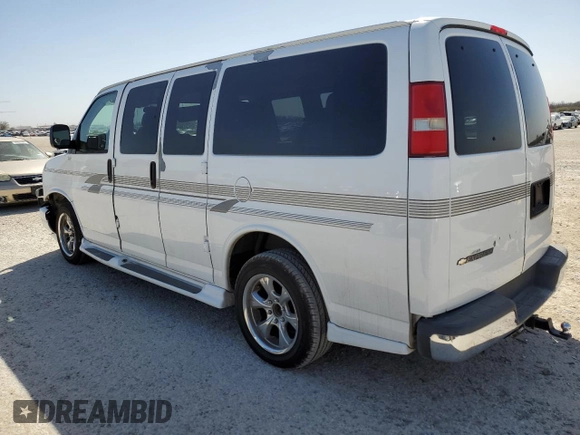 2007 Chevrolet Express Passenger z VIN 1GBFG15T471230597, wystawiony jako Copart lot #46646695 z przebiegiem 154 251 mil mil oraz Szkoda całkowita • Salvage title. Historia ofert i sprzedaży dostępna na DreamBid. Obrazek 2.