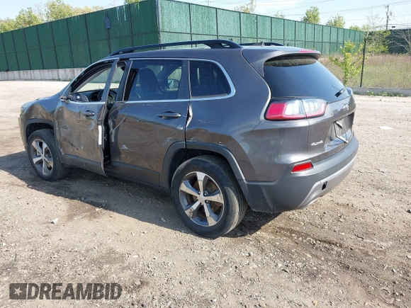 2022 Jeep Cherokee Limited with VIN 1C4PJMDX9ND509157, listed as a IAAI auction lot 42179093 with 34,638 mi miles and . Bid and sale history available at DreamBid. Image 3.