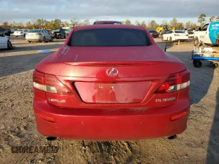 2010 Lexus IS 350 C with VIN JTHFE2C25A2504116, listed as a Copart auction lot 85523514 with 67,614 mi miles and Salvage title. Bid and sale history available at DreamBid. Image 6.