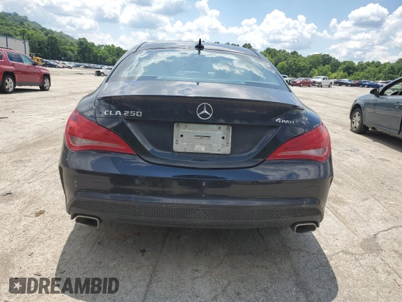 2015 Mercedes-Benz CLA 250 with VIN WDDSJ4GB8FN182830, listed as a Copart auction lot 63206895 with 220,061 mi miles and Salvage title. Bid and sale history available at DreamBid. Image 6.