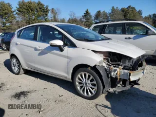 2017 Ford Fiesta Titanium with VIN 3FADP4FJ4HM112433, listed as a Copart auction lot 89354335 with 55,182 mi miles and Salvage Title. Bid and sale history available at DreamBid. Image 4.