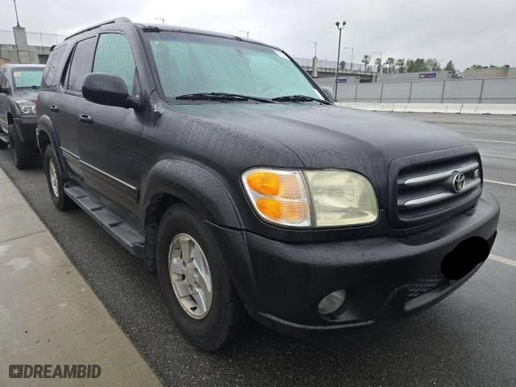 2002 Toyota Sequoia Limited with VIN 5TDZT38A62S103663, listed as a Copart auction lot 48829715 with 319,624 mi miles and Clean Title. Bid and sale history available at carsss.com. Image 1.