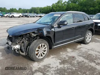 2014 Audi Q5 Premium Plus with VIN WA1LFAFP7EA106558, listed as a Copart auction lot 60149885 with 117,008 mi miles and Salvage title. Bid and sale history available at DreamBid. Image 1.