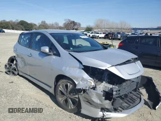 2022 Nissan LEAF SV Plus with VIN 1N4BZ1CV3NC561350, listed as a Copart auction lot 46451005 with 42,215 mi miles and Salvage Title. Bid and sale history available at DreamBid. Image 4.