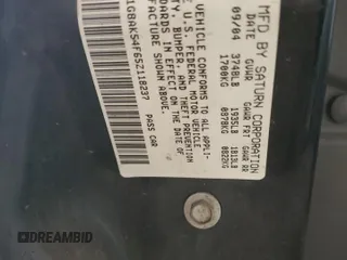 2005 Saturn ION z VIN 1G8AK54F65Z118237, wystawiony jako Copart lot #49876555 z przebiegiem 63 082 mil mil oraz Szkoda całkowita • Salvage title. Historia ofert i sprzedaży dostępna na DreamBid. Obrazek 12.