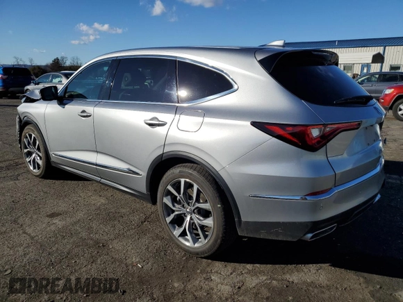 2022 Acura MDX w/Technology Package with VIN 5J8YE1H40NL020077, listed as a Copart auction lot 81821444 with 36,671 mi miles and Salvage Title. Bid and sale history available at carsss.com. Image 2.