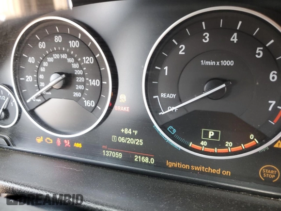 2015 BMW 3 Series 328i xDrive with VIN WBA3B5G50FNS16915, listed as a Copart auction lot 61603915 with 137,059 mi miles and Salvage title. Bid and sale history available at DreamBid. Image 9.