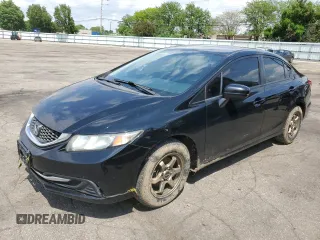 2014 Honda Civic LX z VIN 19XFB2F52EE062873, wystawiony jako Copart lot #56825095 z przebiegiem 166 794 mil mil oraz Szkoda całkowita • Salvage title. Historia ofert i sprzedaży dostępna na DreamBid. Obrazek 1.