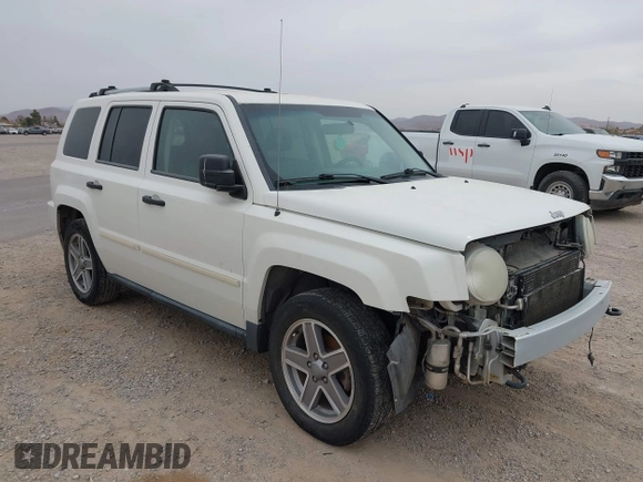 2007 Jeep Patriot Limited z VIN 1J8FF48W37D308705, wystawiony jako IAAI lot #41698313 z przebiegiem 189 167 mil mil oraz . Historia ofert i sprzedaży dostępna na DreamBid. Obrazek 1.