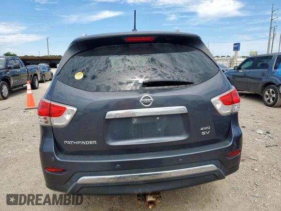 2013 Nissan Pathfinder SL with VIN 5N1AR2MM9DC612975, listed as a Copart auction lot 54751095 with 138,194 mi miles and Salvage title. Bid and sale history available at DreamBid. Image 6.