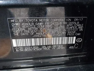 2018 Lexus GS with VIN JTHCZ1BL9JA007541, listed as a IAAI auction lot 41483940 with 58,180 mi miles. Bid and sale history available at carsss.com. Image 9.