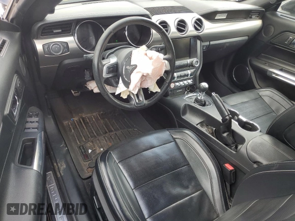 2015 Ford Mustang GT Premium with VIN 1FATP8FF8F5402773, listed as a Copart auction lot 46169535 with 80,822 mi miles and Salvage title. Bid and sale history available at DreamBid. Image 8.
