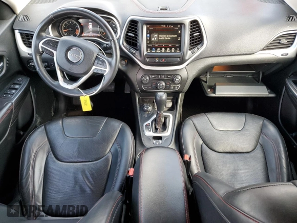2015 Jeep Cherokee Trailhawk with VIN 1C4PJMBS9FW544133, listed as a Copart auction lot 51000485 with 96,146 mi miles and Salvage Title. Bid and sale history available at carsss.com. Image 8.