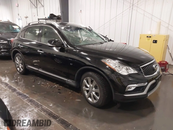 2017 Infiniti QX50 with VIN JN1BJ0RR0HM408612, listed as a IAAI auction lot 41899760 with 45,623 mi miles and . Bid and sale history available at DreamBid. Image 1.