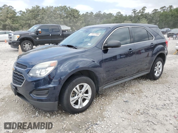 2017 Chevrolet Equinox LS with VIN 2GNALBEK0H1538268, listed as a Copart auction lot 53092755 with 137,317 mi miles and Salvage Title. Bid and sale history available at carsss.com. Image 1.