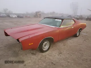 1973 Dodge Charger z VIN WH23G3A127637, wystawiony jako Copart lot #84092394 z przebiegiem 68 433 mil mil oraz Czysty tytuł • Clean title. Historia ofert i sprzedaży dostępna na DreamBid. Obrazek 1.