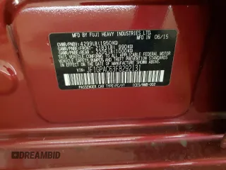 2015 Subaru Impreza Premium с VIN JF1GPAC63F8292131, выставлен на аукционе Copart как лот 59887595 с пробегом 17 540 миль миль и Списание • Salvage title. История ставок и продаж доступна на DreamBid. Изображение 12.