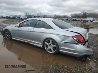 2007 Mercedes-Benz CL-Class 5.5L V8 with VIN WDDEJ71X67A009089, listed as a Copart auction lot 47800185 with 0 mi miles and Salvage Title. Bid and sale history available at carsss.com. Image 2.