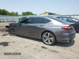 2021 Acura TLX Advance with VIN 19UUB5F64MA011850, listed as a Copart auction lot 59202205 with Not provided miles and Salvage title. Bid and sale history available at DreamBid. Image 2.