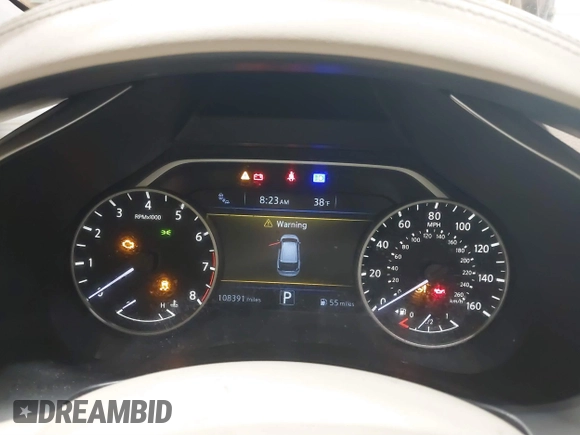 2015 Nissan Murano Platinum with VIN 5N1AZ2MH0FN284971, listed as a IAAI auction lot 41825061 with 108,391 mi miles and . Bid and sale history available at DreamBid. Image 7.