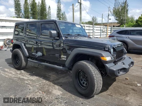 2018 Jeep Wrangler Unlimited Sport S с VIN 1C4HJXDN1JW324720, выставлен на аукционе Copart как лот 64615085 с пробегом 57 434 миль миль и Чистый • Clean title. История ставок и продаж доступна на DreamBid. Изображение 4.