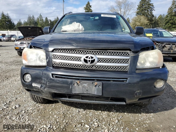 2006 Toyota Highlander Hybrid with VIN JTEEW21A860011212, listed as a Copart auction lot 50598885 with 262,506 mi miles and Clean Title. Bid and sale history available at carsss.com. Image 5.