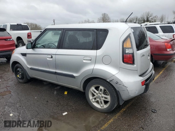 2010 Kia Soul + with VIN KNDJT2A25A7703092, listed as a Copart auction lot 49730235 with 77,504 mi miles and Salvage Title. Bid and sale history available at DreamBid. Image 2.