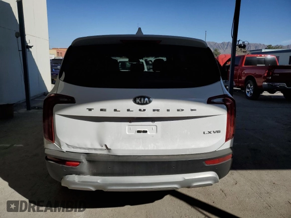 2021 Kia Telluride LX z VIN 5XYP24HC5MG193678, wystawiony jako Copart lot #46151325 z przebiegiem 21 501 mil mil oraz Czysty tytuł • Clean title. Historia ofert i sprzedaży dostępna na DreamBid. Obrazek 6.