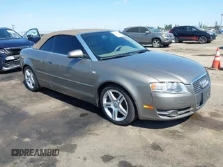2007 Audi A4 2.0T with VIN WAUAF48H67K032970, listed as a IAAI auction lot 42643317 with 159,329 mi miles and . Bid and sale history available at DreamBid. Image 1.