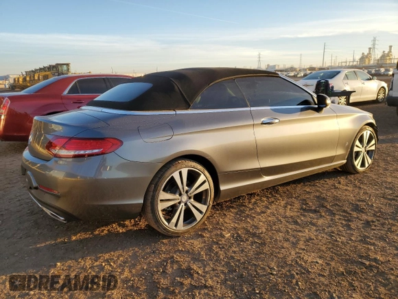 2017 Mercedes-Benz C 300 with VIN WDDWK4JB3HF428915, listed as a Copart auction lot 77944844 with 57,241 mi miles and Salvage Title. Bid and sale history available at DreamBid. Image 3.
