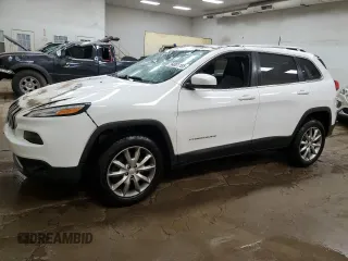 2017 Jeep Cherokee Limited z VIN 1C4PJMDS0HD214781, wystawiony jako Copart lot #54001185 z przebiegiem 75 593 mil mil oraz Czysty tytuł • Clean title. Historia ofert i sprzedaży dostępna na DreamBid. Obrazek 1.