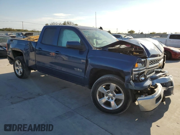 2015 Chevrolet Silverado 1500 LT with VIN 1GCRCREC9FZ173994, listed as a Copart auction lot 77023834 with 107,624 mi miles and Salvage Title. Bid and sale history available at DreamBid. Image 4.