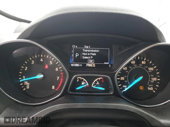 2017 Ford Escape S z VIN 1FMCU0F70HUB82448, wystawiony jako Copart lot #59632515 z przebiegiem 181 986 mil mil oraz Czysty tytuł • Clean title. Historia ofert i sprzedaży dostępna na DreamBid. Obrazek 9.