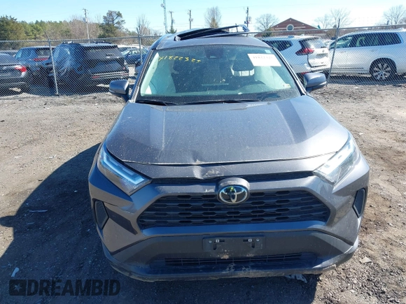 2023 Toyota RAV4 XLE with VIN 2T3P1RFV7PW369012, listed as a IAAI auction lot 41822325 with 57,527 mi miles. Bid and sale history available at carsss.com. Image 11.