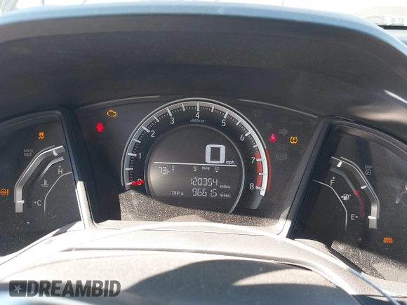 2017 Honda Civic LX z VIN 19XFC2F58HE012626, wystawiony jako IAAI lot #41458898 z przebiegiem 120 354 mil mil oraz . Historia ofert i sprzedaży dostępna na DreamBid. Obrazek 15.