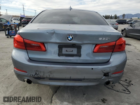 2020 BMW 5 Series 530i with VIN WBAJR3C07LCD74759, listed as a Copart auction lot 47427915 with 50,951 mi miles and Salvage Title. Bid and sale history available at DreamBid. Image 6.