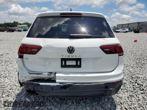 2023 Volkswagen Tiguan SE with VIN 3VV3B7AX6PM130952, listed as a Copart auction lot 56614335 with 24,996 mi miles and Salvage title. Bid and sale history available at DreamBid. Image 6.