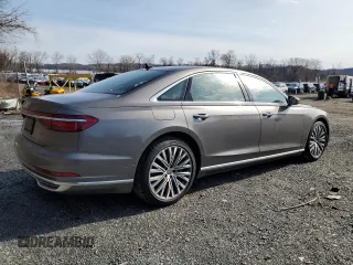 2019 Audi A8 L with VIN WAU8DAF86KN005264, listed as a Copart auction lot 51360835 with 54,324 mi miles and Salvage Title. Bid and sale history available at carsss.com. Image 3.