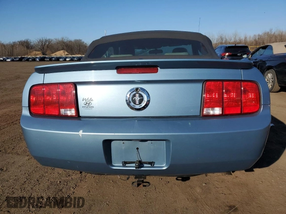 2007 Ford Mustang Deluxe with VIN 1ZVFT84N175298106, listed as a Copart auction lot 48484625 with 174,184 mi miles and Salvage Title. Bid and sale history available at carsss.com. Image 6.