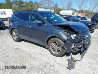 2017 Hyundai Santa Fe Sport 2.4L with VIN 5NMZU3LB8HH047914, listed as a IAAI auction lot 41738782 with 185,243 mi miles. Bid and sale history available at carsss.com. Image 1.