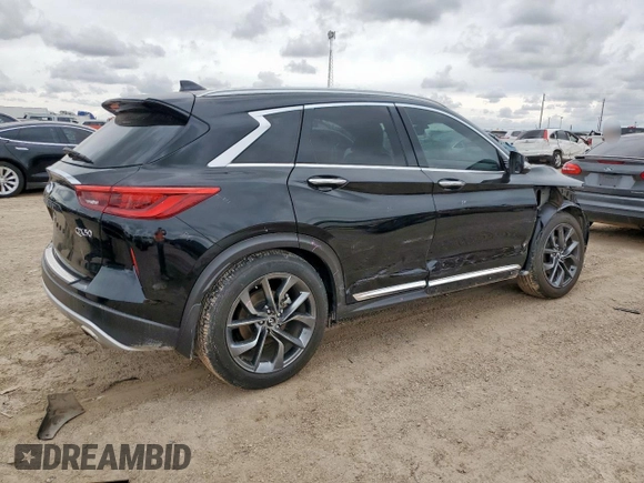 2019 Infiniti QX50 Luxe with VIN 3PCAJ5M11KF139348, listed as a Copart auction lot 62940735 with 36,969 mi miles and Salvage title. Bid and sale history available at DreamBid. Image 3.