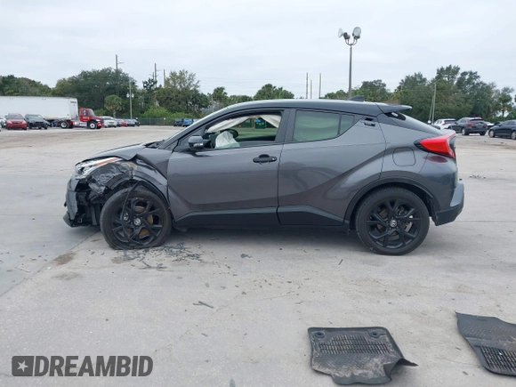 2021 Toyota C-HR LE with VIN JTNKHMBX3M1120177, listed as a IAAI auction lot 41257866 with 43,964 mi miles. Bid and sale history available at carsss.com. Image 14.