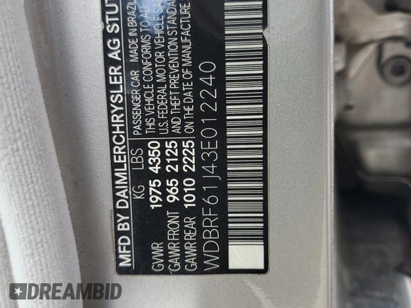 2003 Mercedes-Benz C 240 с VIN WDBRF61J43E012240, выставлен на аукционе Copart как лот 57494745 с пробегом Не указан миль и Списание • Salvage title. История ставок и продаж доступна на DreamBid. Изображение 12.