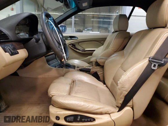 2005 BMW 3 Series 325Ci with VIN WBABW33465PL37310, listed as a Copart auction lot 49470975 with 155,995 mi miles and Salvage title. Bid and sale history available at DreamBid. Image 7.